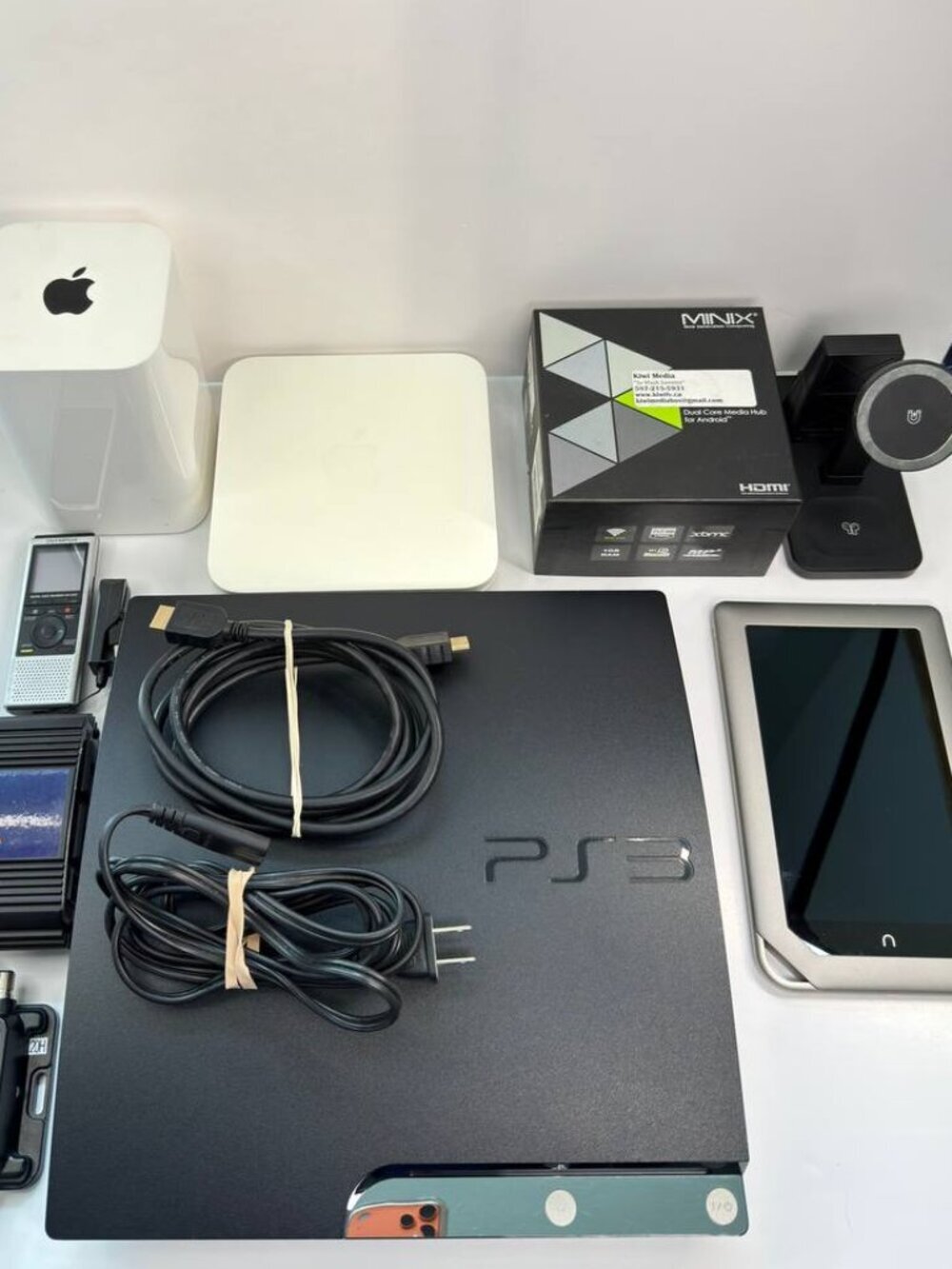 Electronics Bundle / Estate Lot – PS3, Apple, Olympus, Luminess Air & More